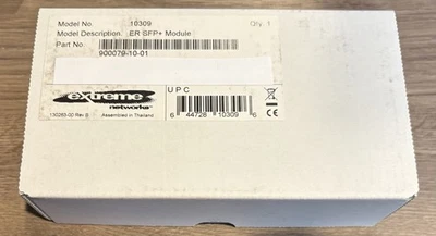 New Extreme Networks 10309 Extended Range 10G SFP+ ER Module - Image 1 of 2