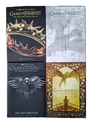 Game of Thrones DVD Complete Seasons 2 3 4 5 Box Sets HBO Series Saga Adventure  - Image 1 of 4
