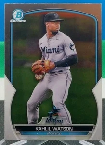 Kahlil Watson 2023 Bowman Chrome Prospect #BCP-147 Miami Marlins  - Picture 1 of 3