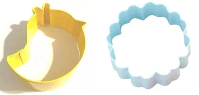 2 CORTADORES DE GALLETAS DE PASCUA POLLITO Y FLOR Wilton tamaño estándar metal con receta Foto 1 de 3