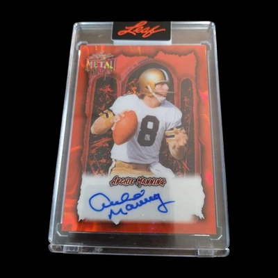 Hoja de metal 2025 Halloween Archie Manning Saints automático/13 Foto 1 de 2