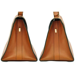 Valextra Large Iside 2-Way Shoulder Handbag Brown Leather Tophandle bag Women's - Picture 1 of 10