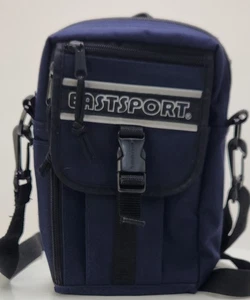 Vintage Eastsport Dark Blue Cross Body Bag Sling Shoulder Hiker Bag Wallet - Picture 1 of 8