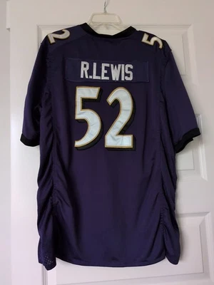 Футболка мужская Baltimore Ravens No52 Ray Lewis Nike 2XL NFL официальная фиолетовая - Изображение 1 из 4