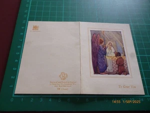 MARGARET W. TARRANT TO GREET YOU XMAS VISION SMALL UNWRITTEN CHRISTMAS CARD - Picture 1 of 6