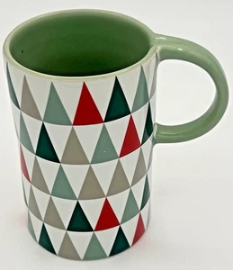 Taza alta Starbucks 2017 vacaciones Navidad triángulo geométrico árboles 12 OZ - Imagen 1 de 8