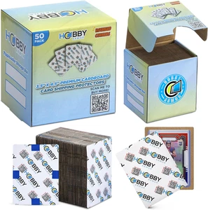 50 Pack Trading Card Shipping Protector by , 3.5" X 4.5" with Rounded Corners, V - Picture 1 of 12