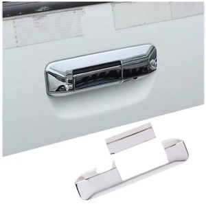 2 PIEZAS Cubierta de mango de puerta trasera plateada cromada marco de ajuste para Toyota Tacoma 2006-2015 - Imagen 1 de 9
