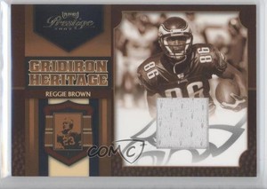 2007 Playoff Prestige Gridiron Heritage Materials Reggie Brown #GH-44