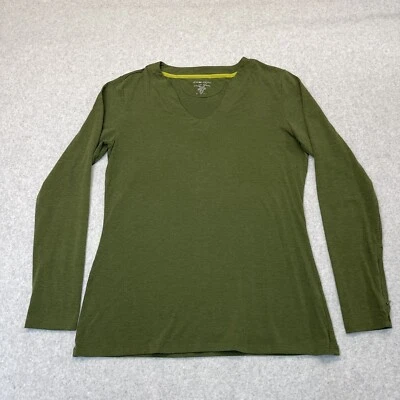 Ex Officio Dri-Release Base Layer Shirt Womens Size Medium Green Sleeve Pocket - Image 1 of 4