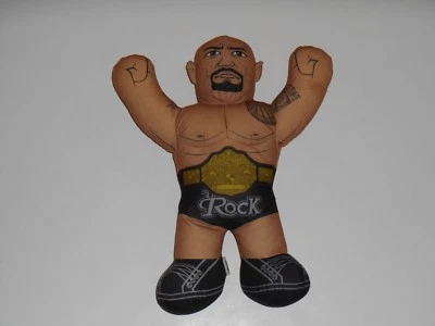 Figura de peluche Mattel WWE THE ROCK 2012 Talking Wrestling Brawlin Buddies 17" Foto 1 de 4