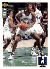 1995-96 Collector's Choice European Stickers Basketball Card #63 Popeye Jones
