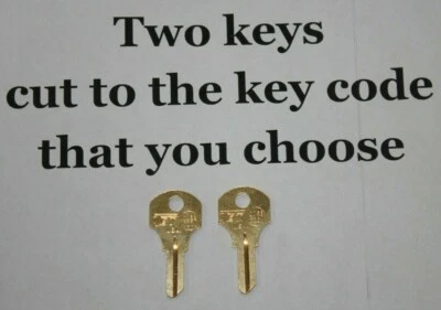 4201-4250 Pair of Keys For Craftsman tool box cut to your code. replacement key