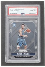 Tyus Jones 2015-16 Panini Silver Prizm Rookie Basketball Card #324 RC (PSA 8)