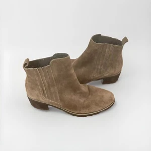 Reef Womens 7 Bootie Ankle Boot Voyage Taupe Brown Suede Water Resistant Comfort - Picture 1 of 8