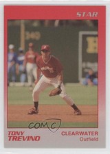 1989 Star Clearwater Phillies Tony Trevino #22