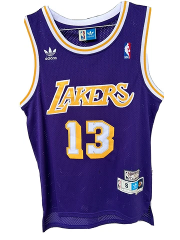 Lakers Wilt  Chamberlain Jersey Adidas Hardwood Classics #13 Size S Purple Cover