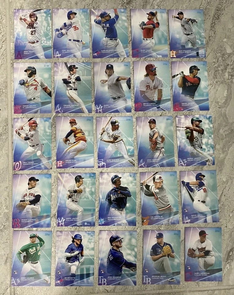 2020 Topps X Steve Aoki Wave 1 Full Set Trout Vlad Jr Ryan Griffey Bichette Lux - Image 1 of 1