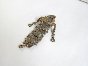 Antique Rare Pinchbeck Or Brass Sewing Chatelaine 1750s Rococo Style 5" - Picture 1 of 4