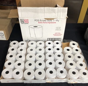 39 Rolls 2.25" X 130’ Register Paper Receipt Printer Rolls ACR-122550CC DAYMARK - Picture 1 of 5