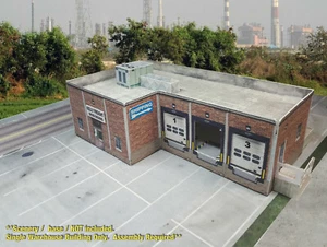 N Scale Building - Cross Dock / Warehouse - PRE-CUT Cardstock (PAPER) Kit CDN2 - Picture 1 of 9