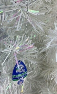 NFL Seattle Seahawks Logo Vintage Teardrop Spinner Christmas Tree Ornament - Picture 1 of 3
