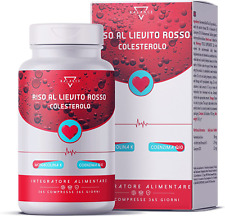 Riso Rosso Fermentato 365cps (12 Mesi) Integratori Colesterolo, Made in Italy