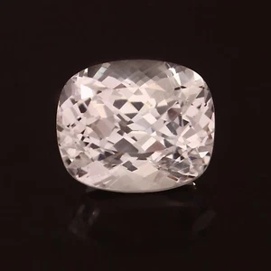 Piedra preciosa suelta de zafiro blanco de Ceilán impecable natural corte cojín 15 quilates/14x12 mm - Imagen 1 de 4