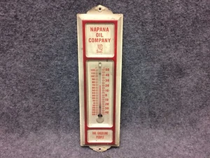 Vintage Napana Oil Company The Gasoline People 13" Werbung Thermometer Decco - Bild 1 von 5
