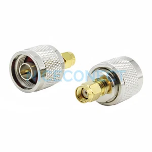1x RP-SMA macho (pin hembra) a N macho adaptador conector de enchufe de cable coaxial - Imagen 1 de 6