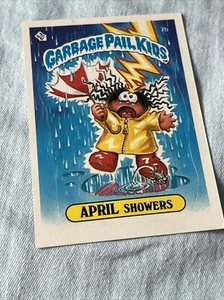 1985 Topps Garbage Pail Kids Serie 1 #7b April Duschen fast neuwertig bis brandneu - Bild 1 von 2