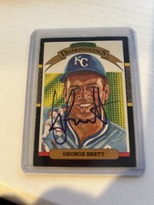 George Brett Signed 1987 Donruss Diamond King #15 Kansas City Baseball Card