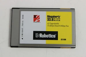 US ROBOTICS CC1336 MEGAHERTZ 33.6 PC CARD MODEM 33.6 DATA/14.4 FAX - Picture 1 of 4