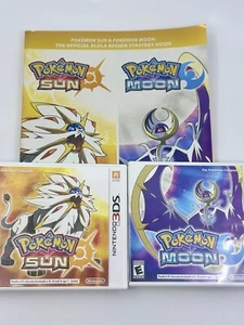 Pokémon 3DS Sonne und Mond Spiele & Ratgeber Konvolut - Bild 1 von 13