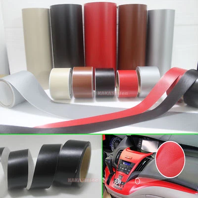 DIY Matte Leather Decal Textured Vinyl Sticker Tape for Car Phone House Wrap CB - Image 1 of 4