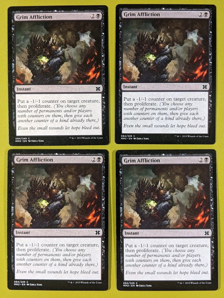 Grim Affliction x4 Modern Masters 2015 4x Playset Magic the Gathering MTG - Image 1 of 1