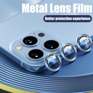 Ring Metall Kamera Linse Schutz Hartglas für iPhone 16 Pro Max 15 14 13 - Bild 1 von 24