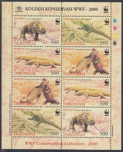 Indonesia - Indonesie Issue 2000 (MS 10) Komodo Dragon - Picture 1 of 1