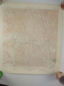 1940s USGS Topographic Map Peñuelas Quadrangle Puerto Rico Original 22x20 - Picture 1 of 2