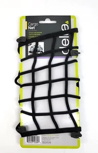 Delta Cargo Net Rubberized Netting Black with Gray Hooks-7.25"x7.25" Unstretched - Picture 1 of 10