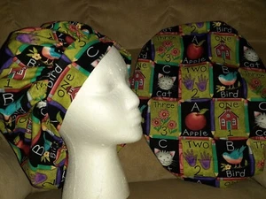 School Days Bouffant Medical Scrub Surgery Hat SIZES S,M,L - Picture 1 of 1