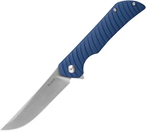 Ruike P122 Linerlock Blue Micarta Folding 14C28N Sandvik Pocket Knife P122ME - Picture 1 of 7