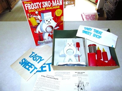 Vintage 1970 Hasbro FROSTY SNO-MAN SNO-CONE MACHINE, original box - Image 1 of 4