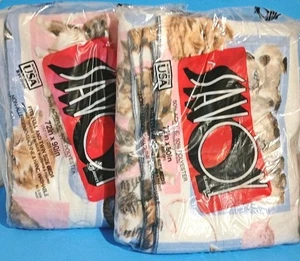 Savoy Bettdecken niedliches Kätzchen Katze Vintage 72x90 passt Full & Twin Bett -2 NEU VERSIEGELT - Bild 1 von 15