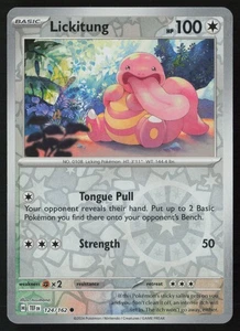 Pokemon Lickitung - 124/162 SV05: Temporal Forces Reverse Holo Pack Fresh - NM - Picture 1 of 2