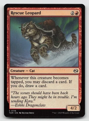 Rescue Leopard C Tarkir: Dragonstorm 116 NM - Image 1 of 2