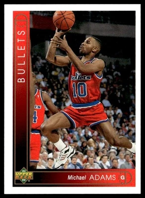 1993-94 Upper Deck Michael Adams Washington Bullets #29 - Image 1 of 2