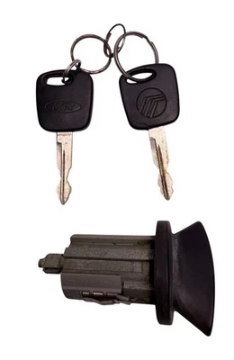 Cilindro de bloqueo de encendido OEM 80-04 Ford Crown Vic Grand Marquis Town Car con 2 llaves Foto 1 de 4