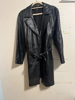 复古皮革风衣 Neo Academia Cyberpunk Made 2 Last,NT See Pics Have — 第 1/4 张图片