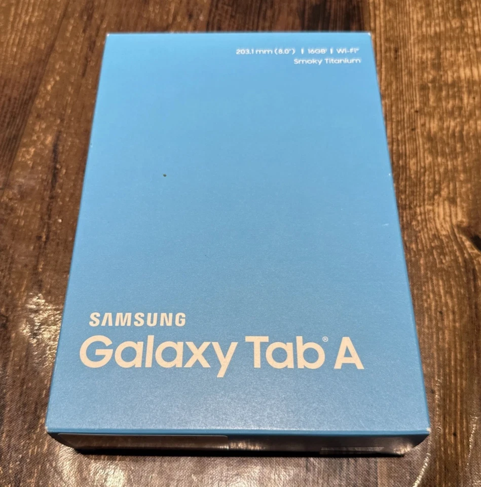 NEW UNUSED - Samsung Galaxy TabA SM-T350 16GB, Wi-Fi, 8.1in - Smokey Titanium - Image 1 of 1